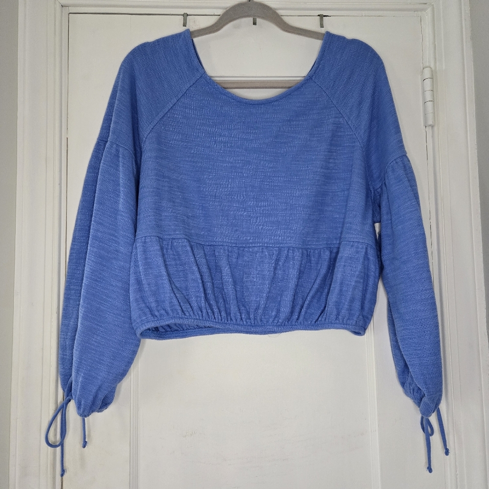 Aerie Blue Small Sweatshirt With Tags - Picture 3 of 8